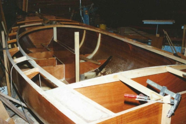 Snapper boat being fitted out